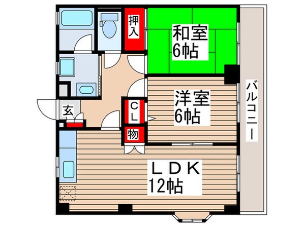 サンライズマンションの物件間取画像